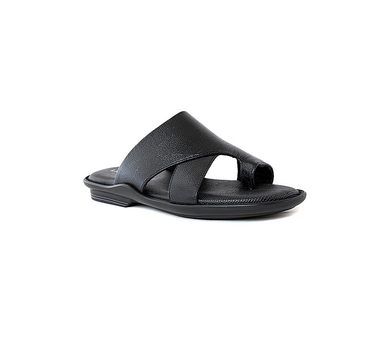 KHADIM Lazard Black Casual Slip On Sandal for Men (7430066)