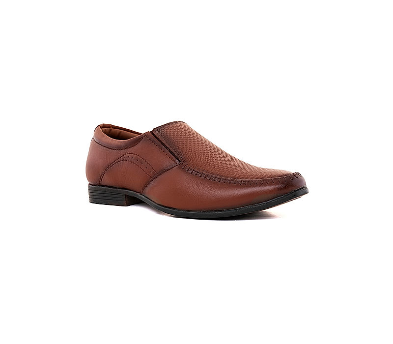 KHADIM Lazard Brown Leather Formal Slip On Shoe for Men (2593174)