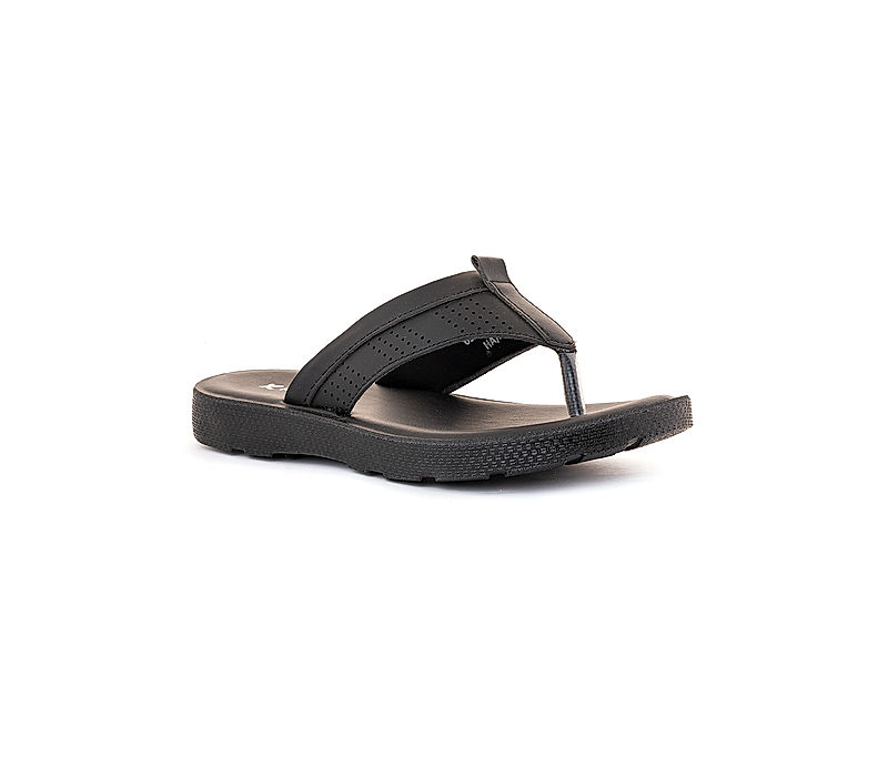 KHADIM Black Casual Flip Flops for Men (6540186)