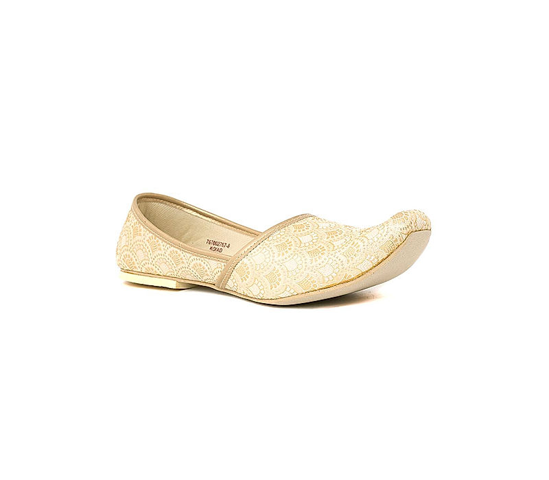 Khadim Beige Nagra Jutti Ethnic Shoe for Men (7670028)