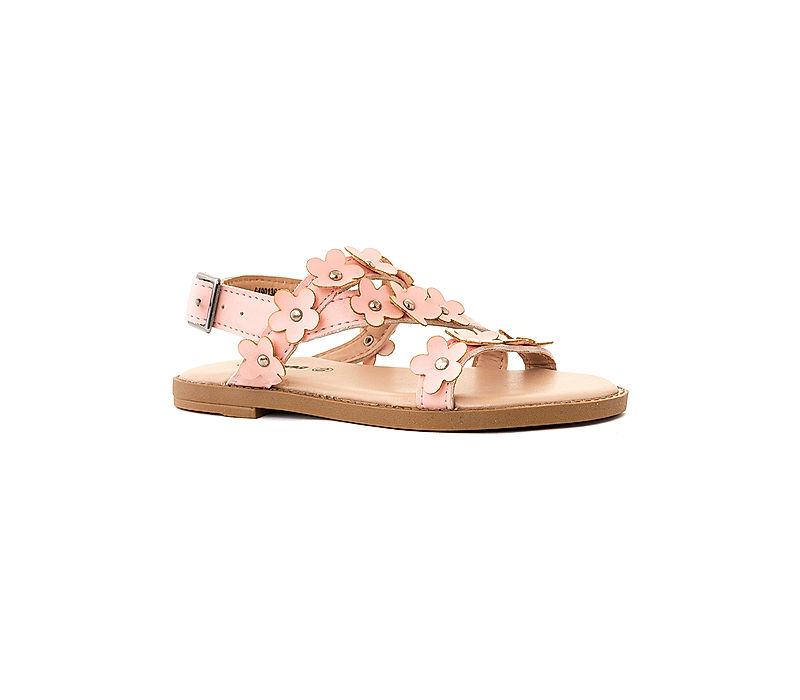 KHADIM Adrianna Pink Flat Sandal for Girls - 4.5-12 yrs (6490135)