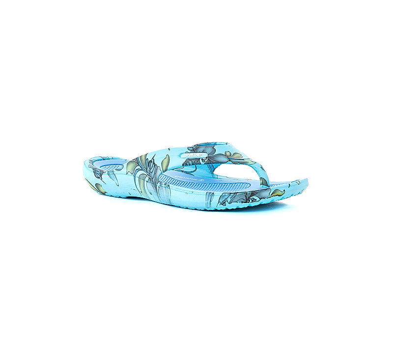 KHADIM Waves Blue Washable Thong Slippers for Women (6760339)