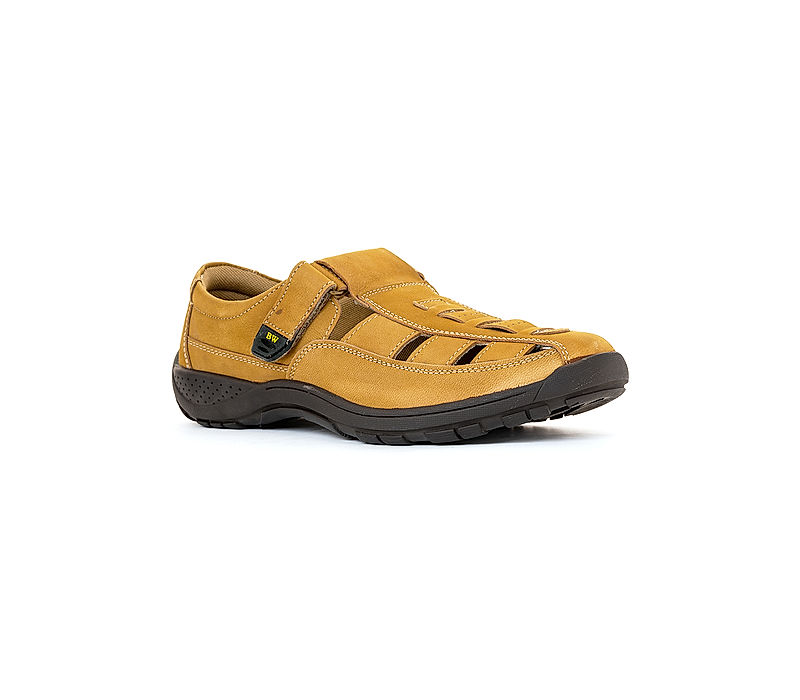 KHADIM British Walkers Brown Leather Sandal Shoe for Men (9480253)