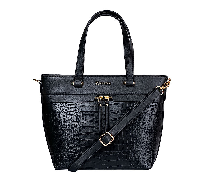 Khadim Black Sling Handbag for Women (4514556)