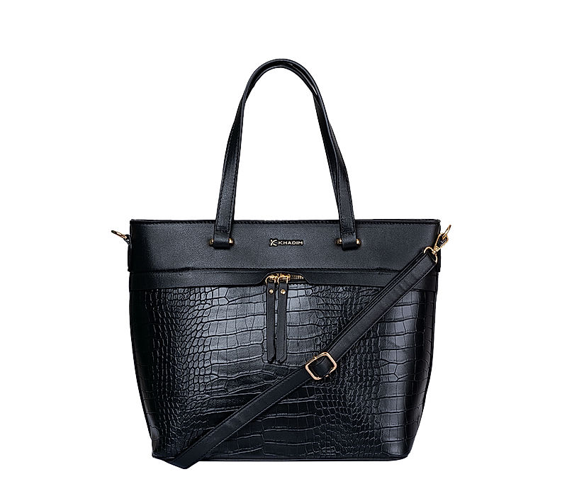 Khadim Black Sling Handbag for Women (4514566)