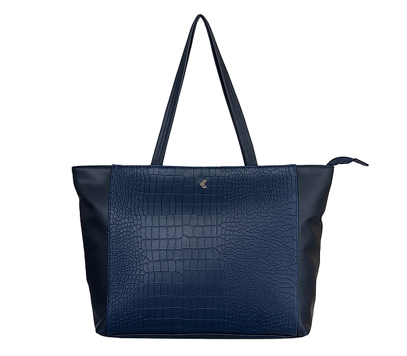 Khadim Navy Blue Tote Handbag for Women (5211109)