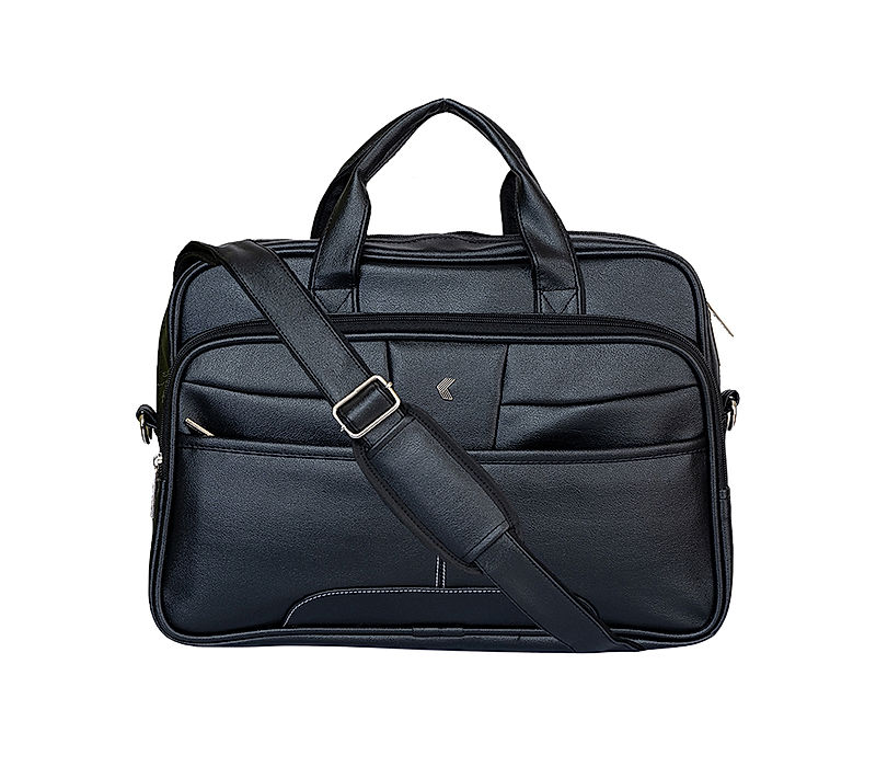 Khadim Black Portfolio Bag for Men (5710406)