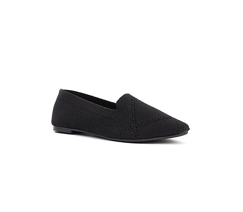 KHADIM Cleo Black Ballerina Casual Shoe for Women (3812796)