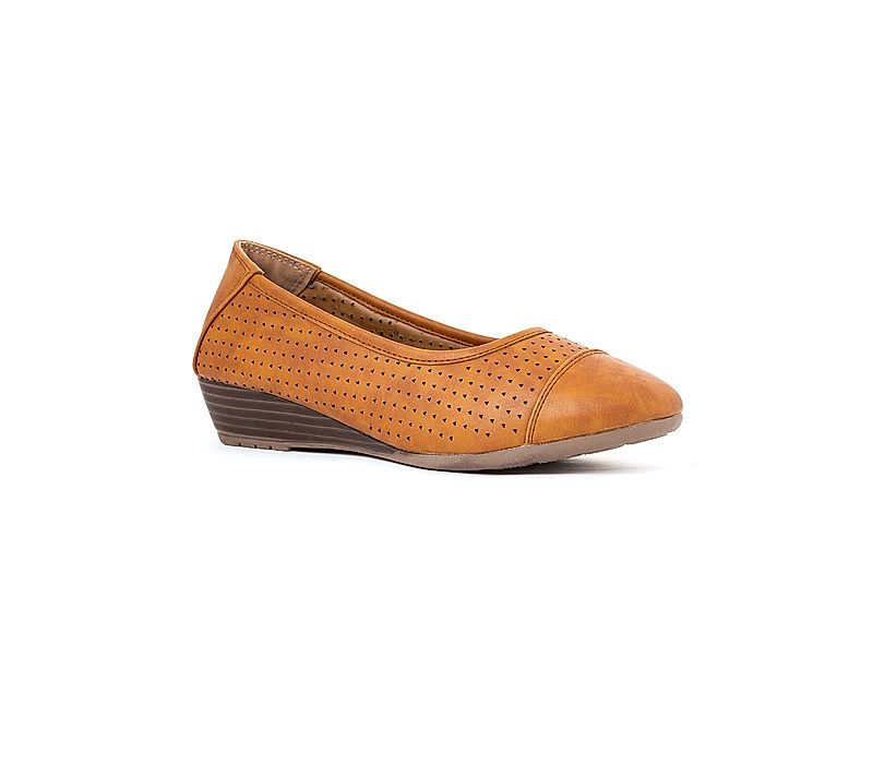 KHADIM Sharon Brown Casual Pump Shoe Heels for Women (3813194)