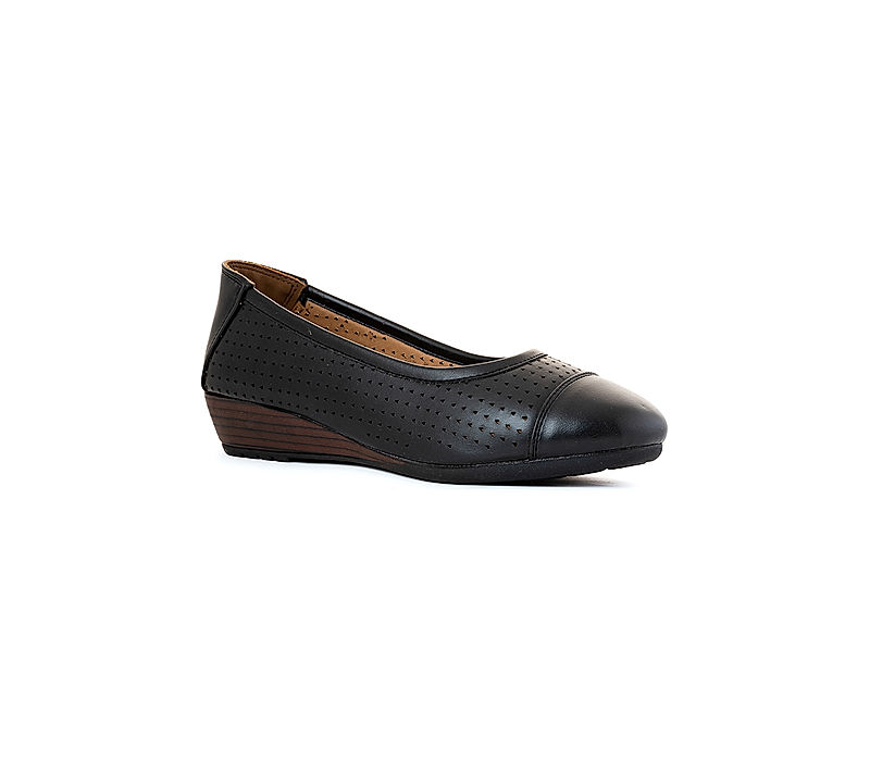 KHADIM Sharon Black Casual Pump Shoe Heels for Women (3813196)