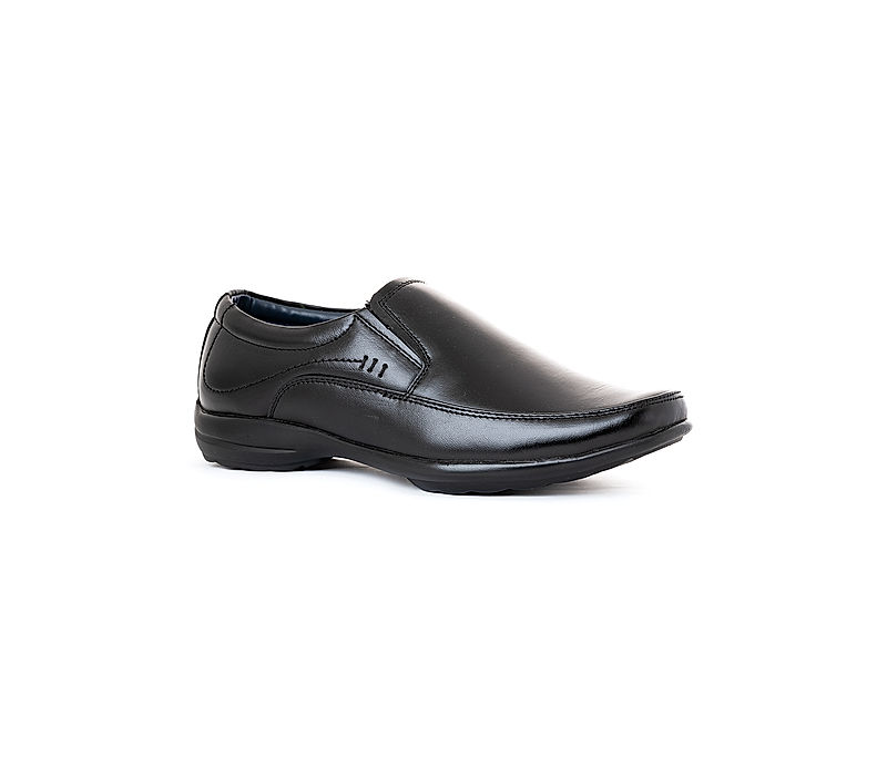 KHADIM Black Leather Formal Slip On Shoe for Men (5180326)