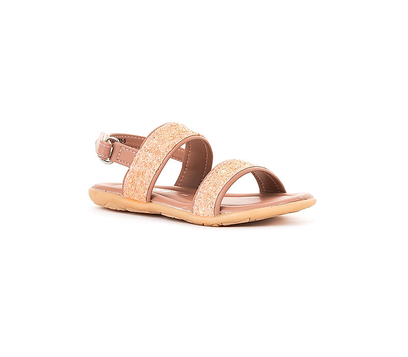 KHADIM Bonito Rose Gold Flat Sandal for Girls - 2-4.5 yrs (5610765)