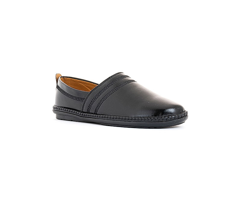 KHADIM Lazard Black Slip On Casual Shoe for Men (5660956)