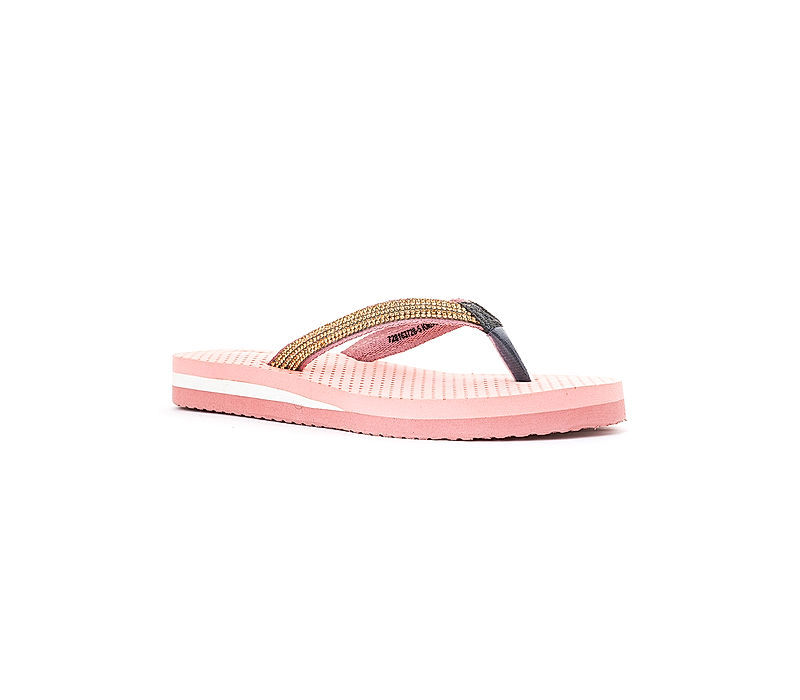 KHADIM Waves Pink Casual Thong Slippers for Women (7281635)