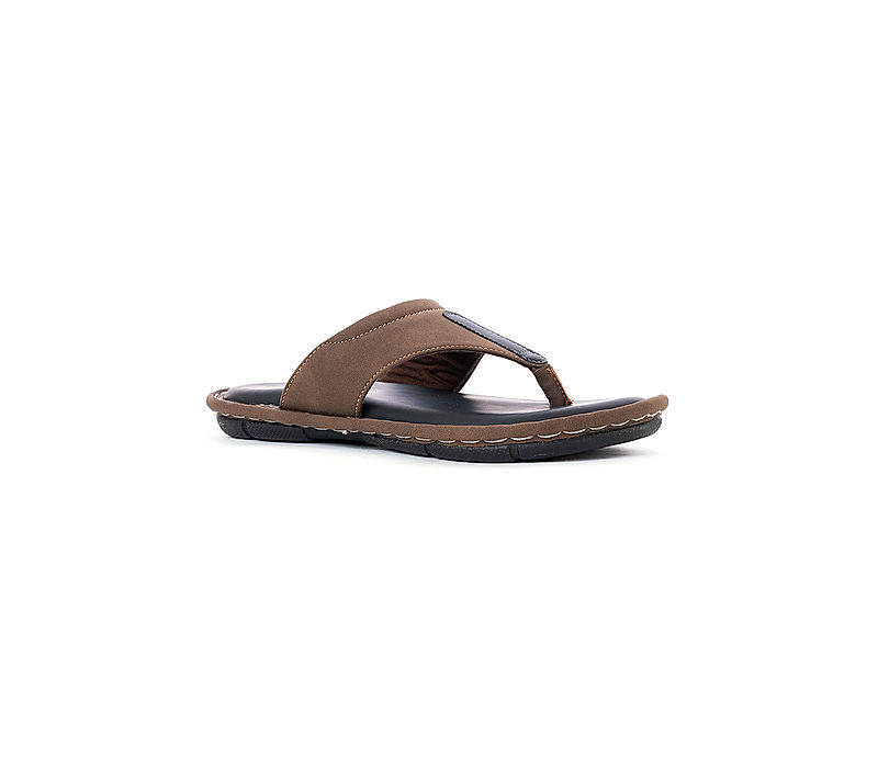KHADIM Softouch Brown Casual Flip Flops for Men (9466474)