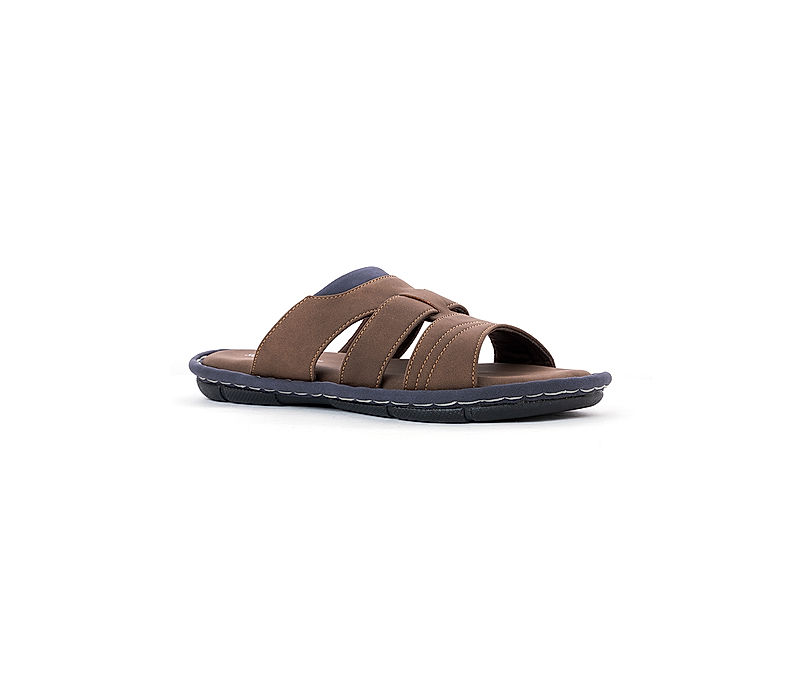 KHADIM Softouch Brown Casual Mule Slip On Sandal for Men (9466484)