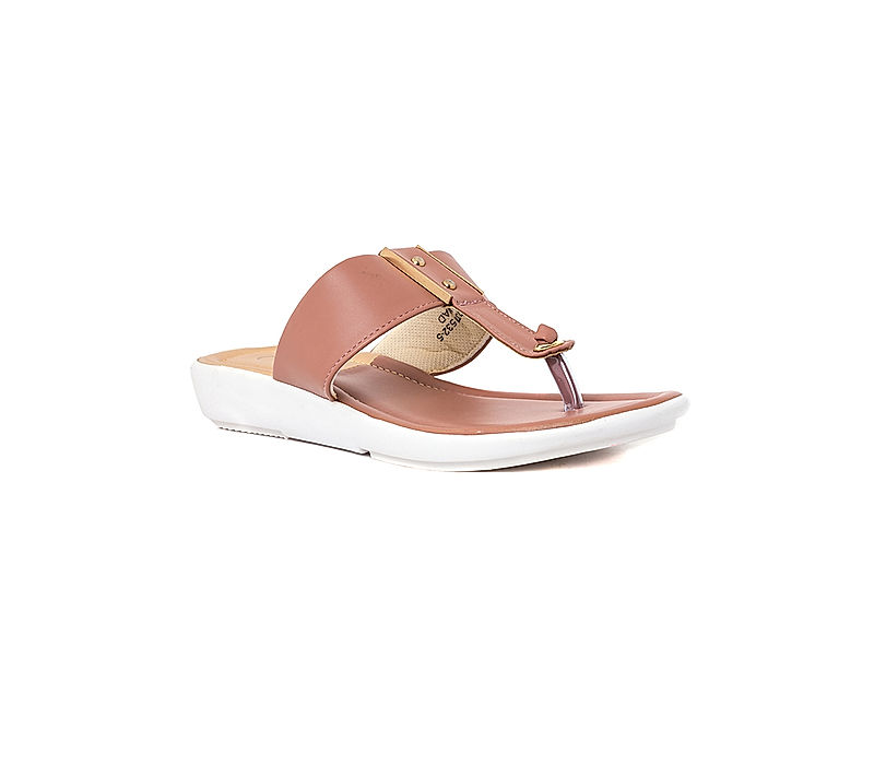 KHADIM Cleo Pink Flat Slip On Sandal for Women (5320315)