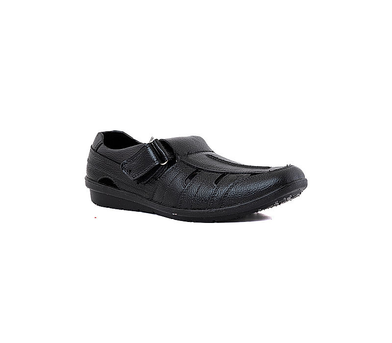 KHADIM Black Washable Sandal Shoe for Men (6540246)