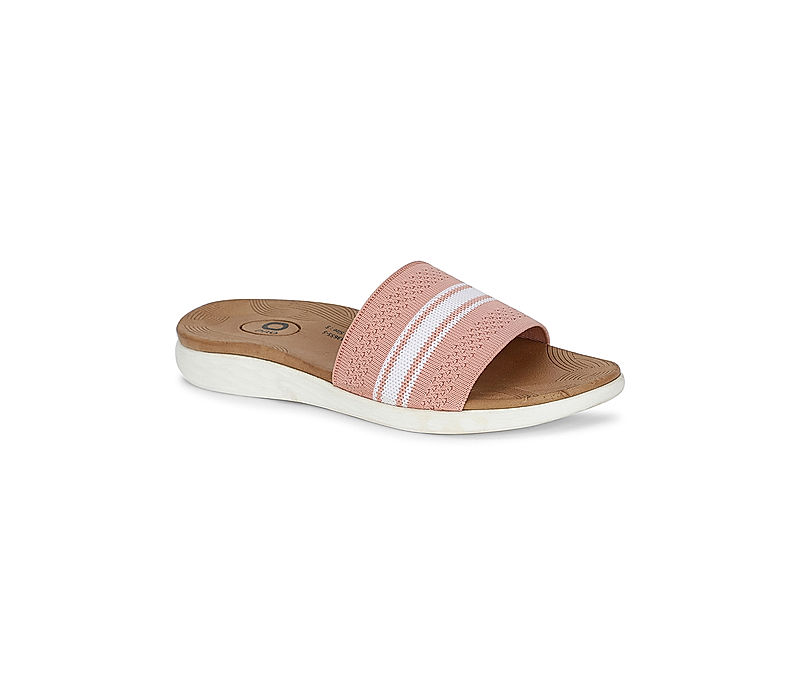 KHADIM Pro Pink Casual Mule Slide Slippers for Women (5201435)