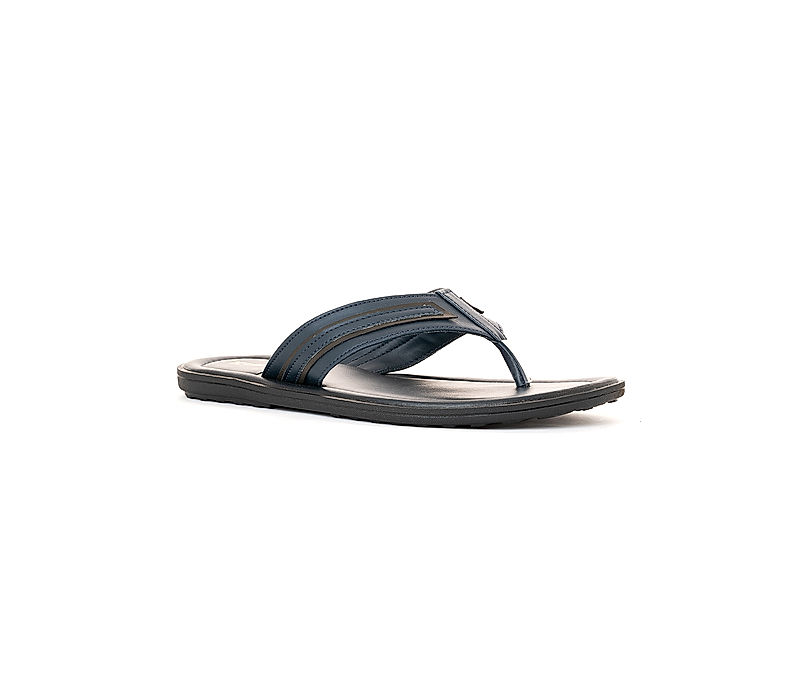 KHADIM Navy Blue Casual Flip Flops for Men (9466499)