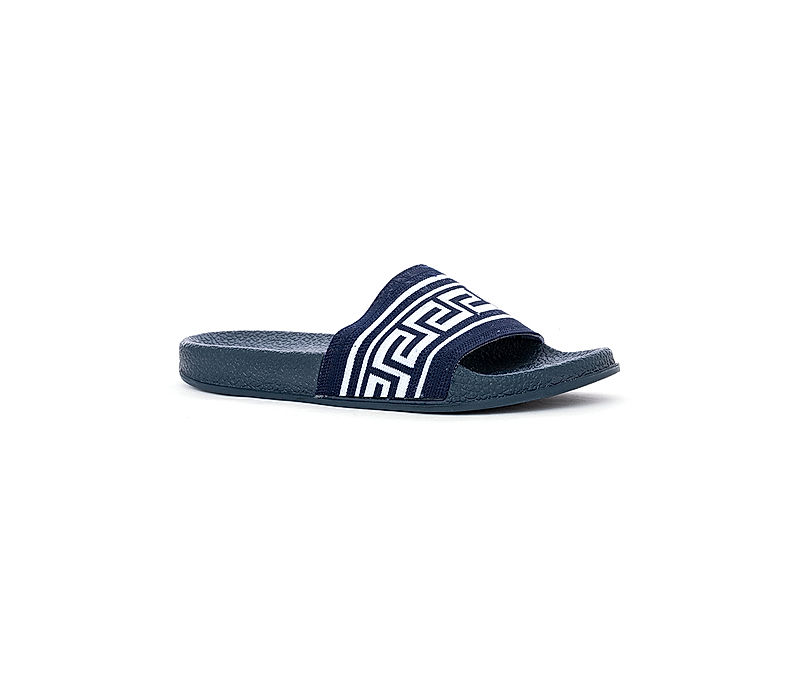 KHADIM Waves Navy Blue Casual Mule Slide Slippers for Women (6960019)