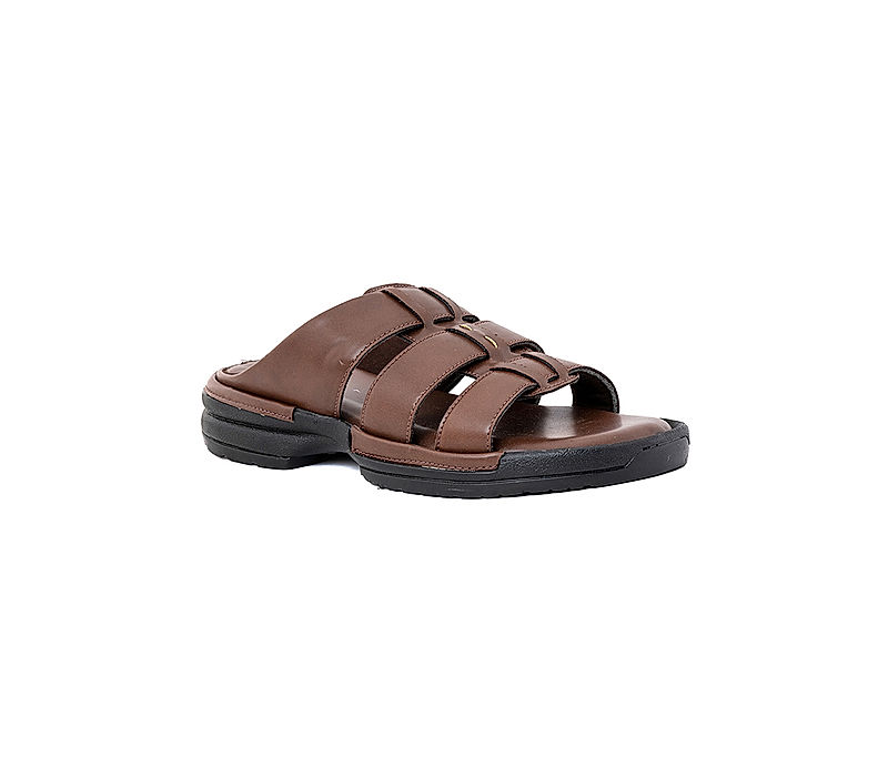 KHADIM Softouch Brown Casual Mule Slip On Sandal for Men (9466593)