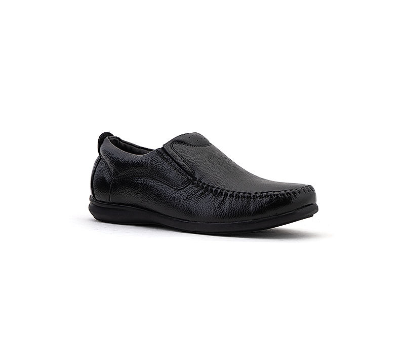 KHADIM British Walkers Black Leather Formal Slip On Shoe for Men (5053086)