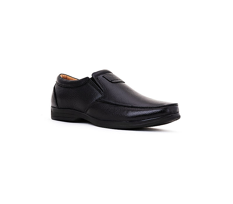 KHADIM Black Leather Formal Slip On Shoe for Men (5180226)