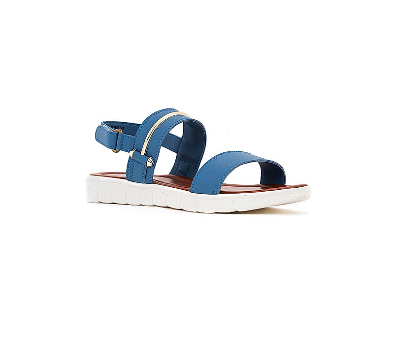 KHADIM Cleo Blue Flat Sandal for Women (5610319)