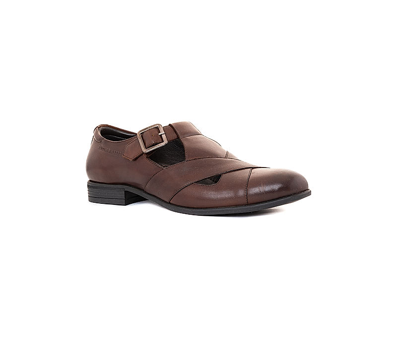 KHADIM British Walkers Brown Leather Slip On Shoe for Men (5800254)