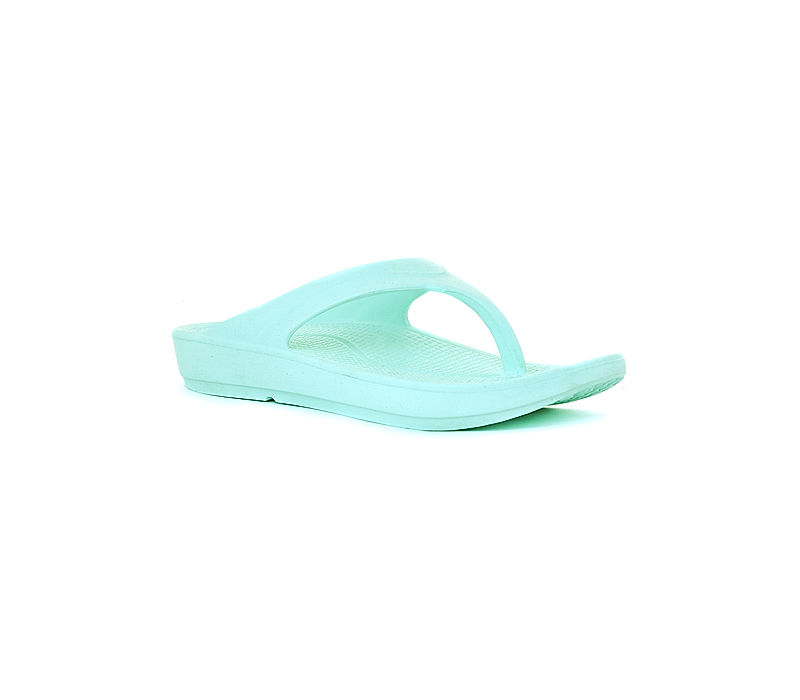 KHADIM Waves Turquoise Washable Thong Slippers for Women (7450057)