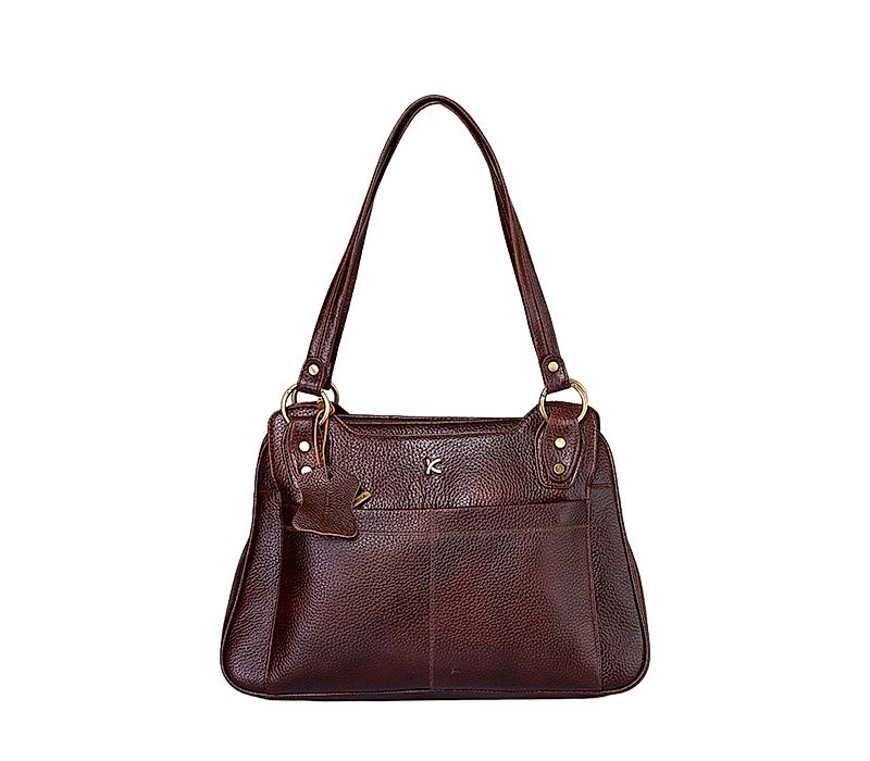 Khadim Brown Leather Handbag for Women (1460114)