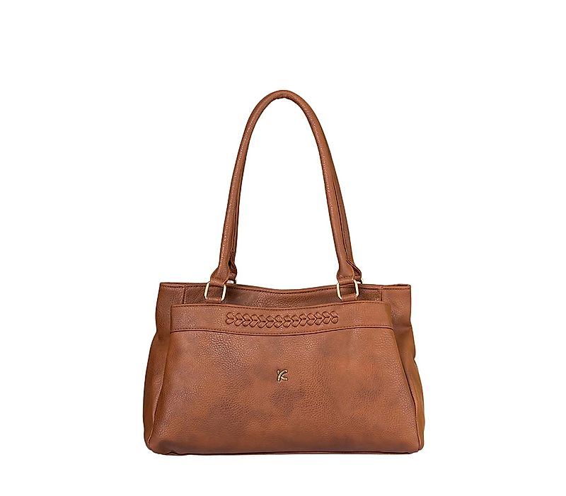 Khadim Brown Baguette Handbag for Women (1460143)