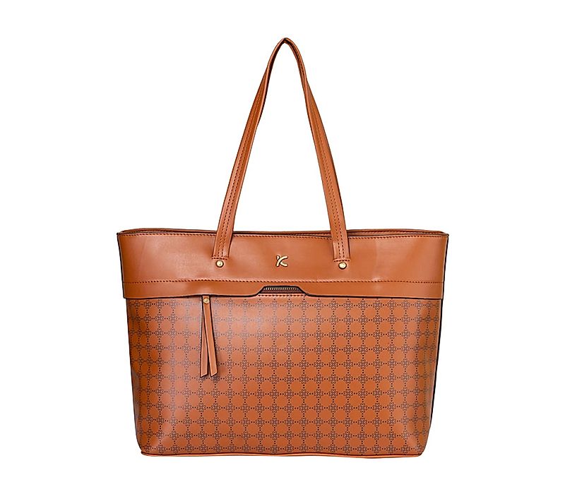 Khadim Brown Tote Handbag for Women (5211273)