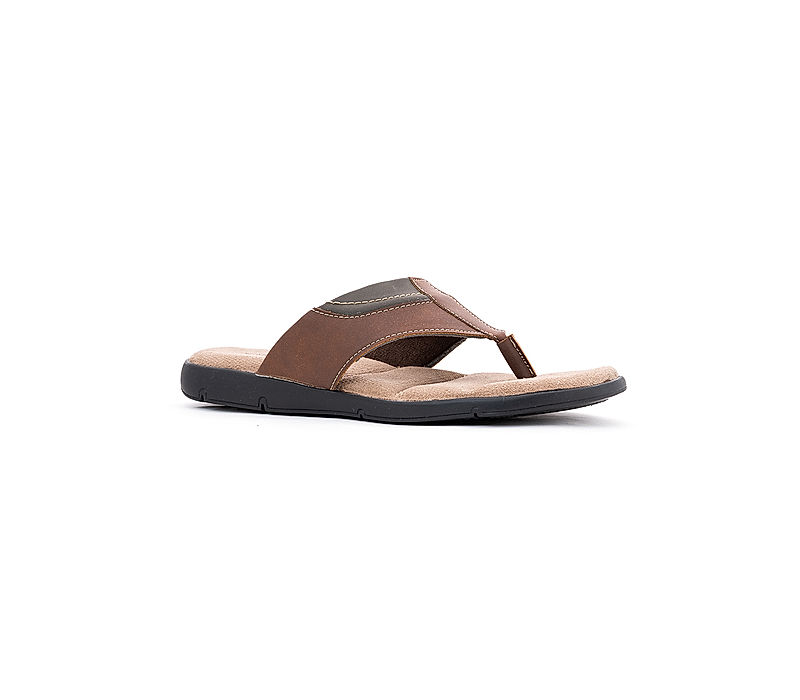 KHADIM Softouch Brown Casual Flip Flops for Men (3813184)