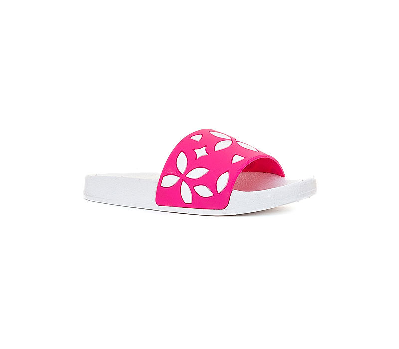 KHADIM Adrianna Pink Washable Mule Slide Slippers for Girls - 5-7.5 yrs (4132065)