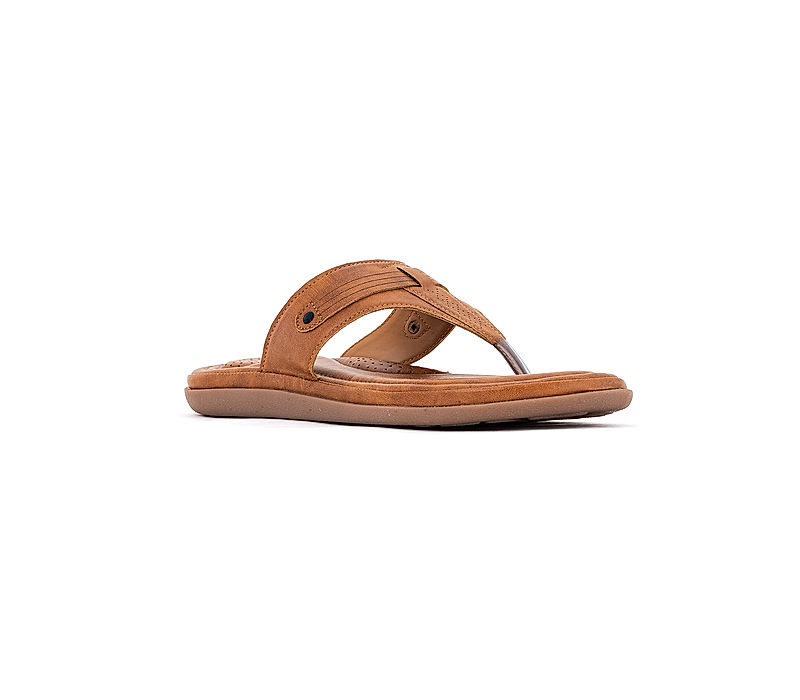 KHADIM Softouch Brown Flat Slip On Sandal for Women (4990093)