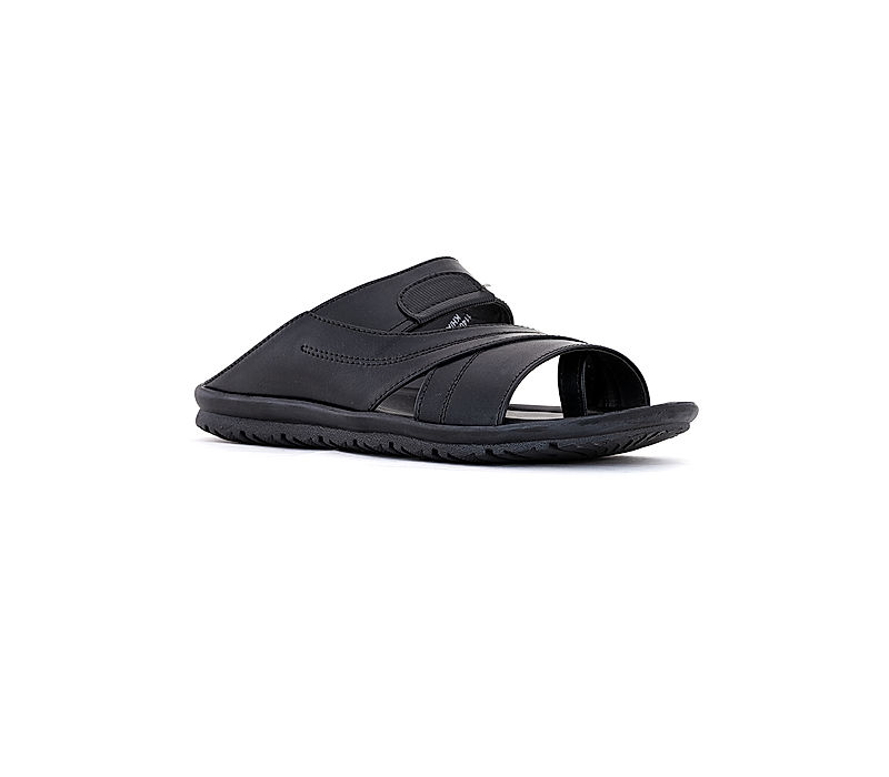 KHADIM Black Casual Slip On Sandal for Men (1140056)