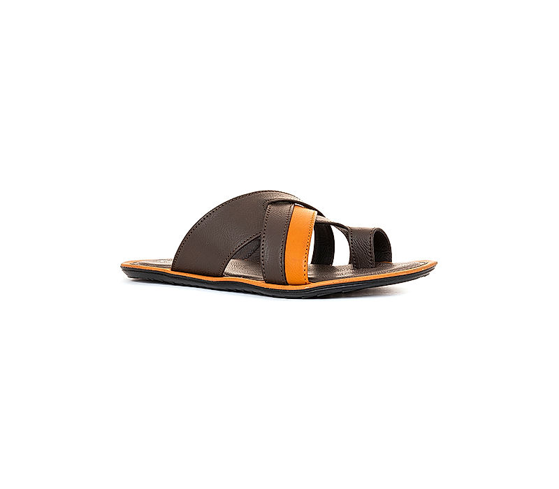 KHADIM Brown Casual Slip On Sandal for Men (1518424)