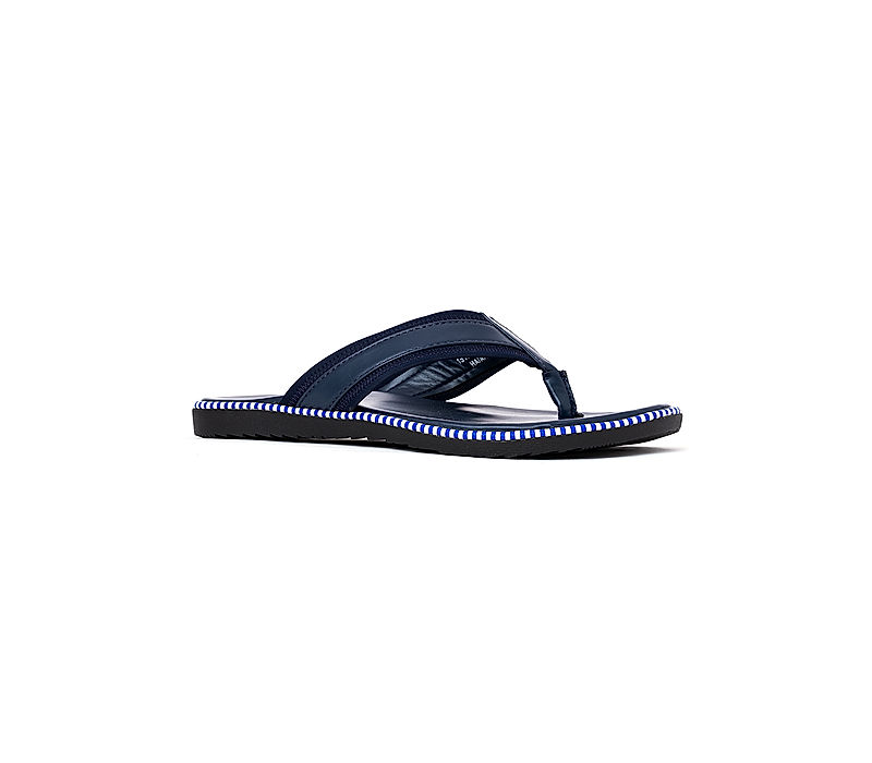 KHADIM Navy Blue Casual Flip Flops for Men (1518809)