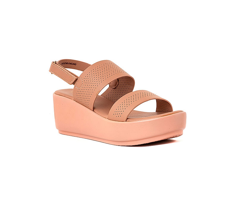 KHADIM Sharon Pink Wedge Heel Sandal for Women (3453425)