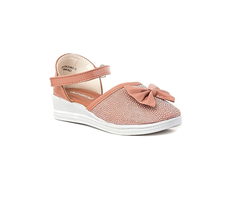 KHADIM Adrianna Pink D'orsay Wedge Heel Sandal for Girls - 4.5-12 yrs (3603535)