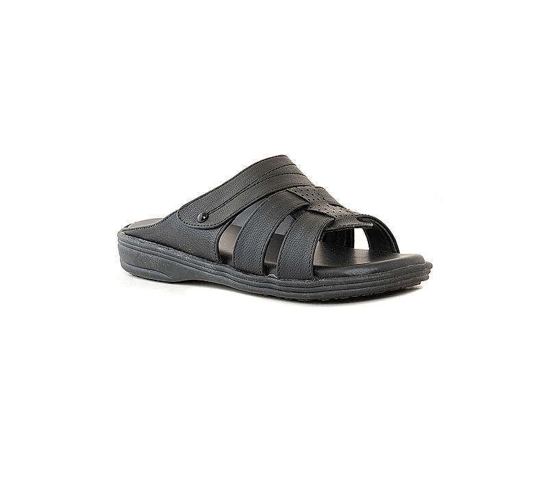 KHADIM Black Casual Mule Slip On Sandal for Men (2140056)