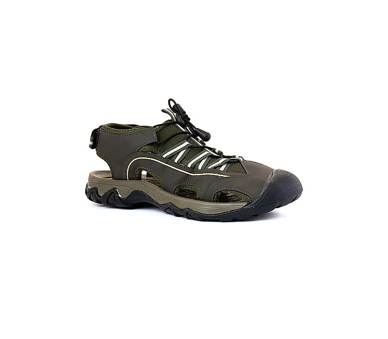 KHADIM Turk Olive Green Floaters Kitto Sandal for Men (5199257)