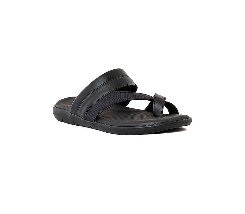 KHADIM Softouch Black Casual Slip On Sandal for Men (2708856)