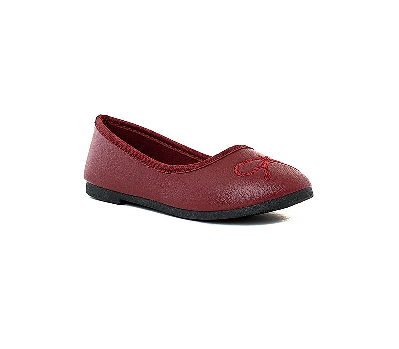 KHADIM Adrianna Maroon Red Ballerina Casual Shoe for Girls - 4-7.5 yrs (6490145)