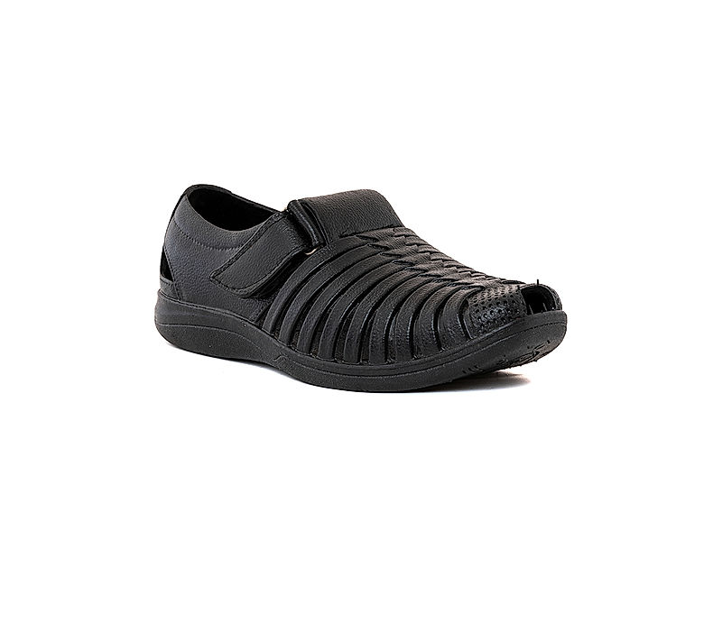 KHADIM Black Washable Roman Sandal for Men (6540266)