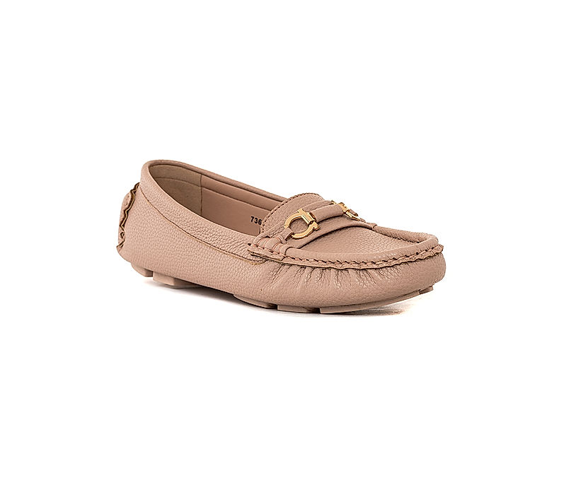 KHADIM Sharon Pink Moccasins Casual Shoe for Women (7360025)
