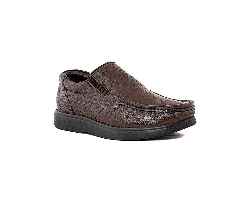 KHADIM British Walkers Brown Leather Formal Slip On Shoe for Men (8885404)
