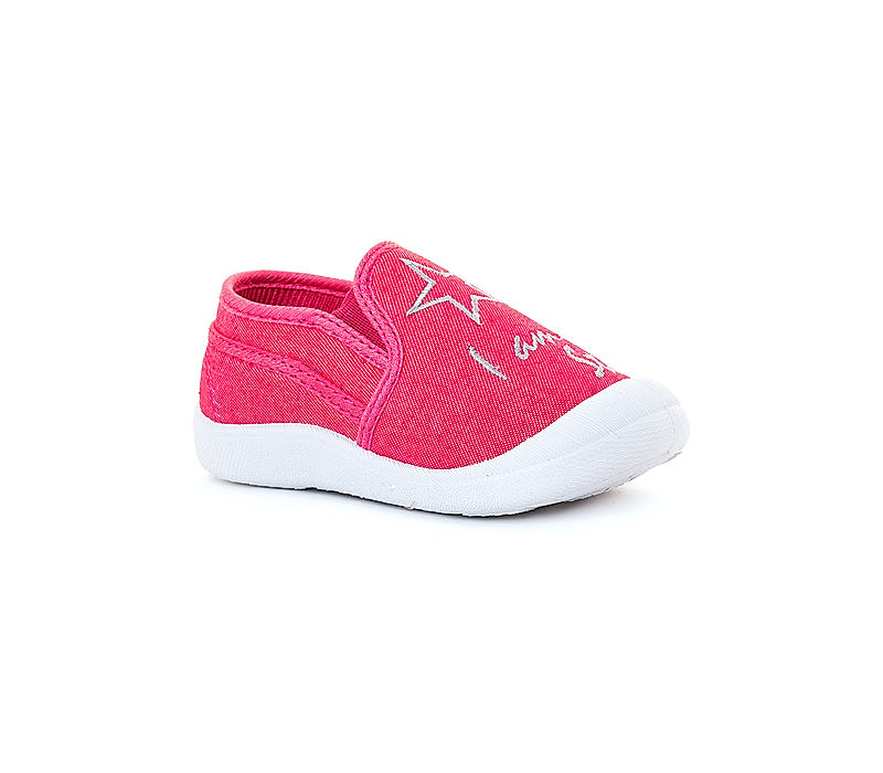 KHADIM Bonito Pink Slip On Canvas Shoe Sneakers for Girls - 2-4.5 yrs (5199565)
